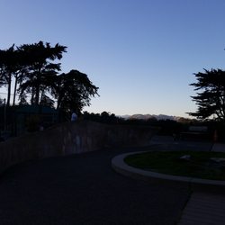 Presidio Wall Playground - Can see the tips of the GGB. Great little park with not much parking. Had tennis and basketball courts also.