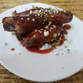 Odd Duck - Grilled pig tails, stone ground mustard bbq, blue cheese- Phenomenal! - New American Near Me - Milwaukee, Wisconsin Odd Duck - Grilled pig tails, stone ground mustard bbq, blue cheese- Phenomenal! - New American Near Me - Milwaukee, Wisconsin