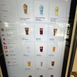 McDonald's - Kiosk menu