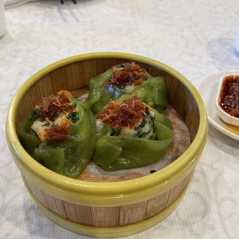 Koi Palace - Spinach and shrimp dumpling - Dim Sum Near Me - Milpitas, California Koi Palace - Spinach and shrimp dumpling - Dim Sum Near Me - Milpitas, California