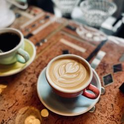 Latte & drip coffee