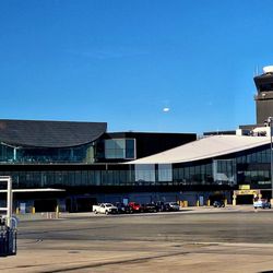 BWI Thurgood Marshall Airport - You don't often get this view when connecting at this Southwest hub. This is the "spine" with the swoopy roofs, including food concessions.
