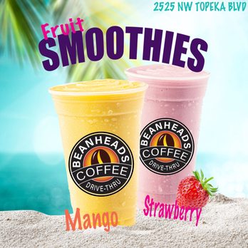 Beanheads - two smoothies on the beach - Coffee & Tea Near Me - Topeka, Kansas