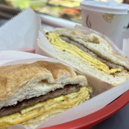 Sausage Egg and Cheese Sandwich Sausage Egg and Cheese Sandwich