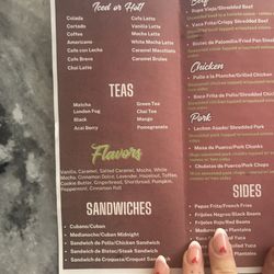 Sip of Joy Cafe and Cuban Grill - Menu