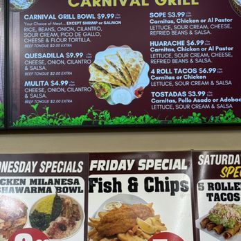 Carnival Supermarket - Menu : Mexican - Grocery Near Me - Chula Vista, California