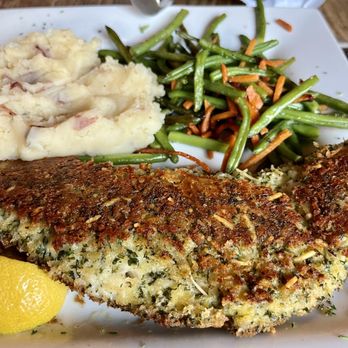 Fireside Foundry - My favorite-pan fried walleye with string beans and garlic mash - Pizza Near Me - Richfield, Minnesota