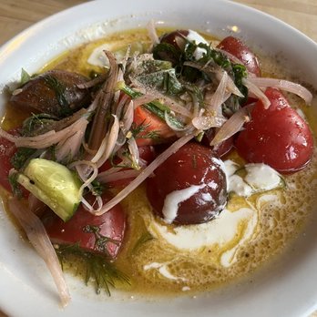 Industrial Eats - tomatoes, feta, olives, cucumber dill, basil $12 tangy and salad like. - Pizza Near Me - Buellton, California Industrial Eats - tomatoes, feta, olives, cucumber dill, basil $12 tangy and salad like. - Pizza Near Me - Buellton, California