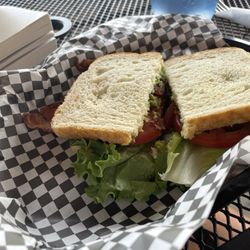 Cafe Latte - BLTA on sourdough- lunch special