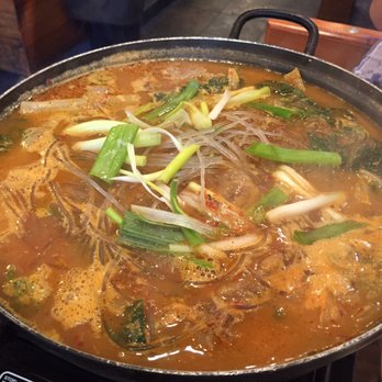 Ahjoomah's Apron - This how the Gam Ja Tang looks like. Not very appetizing. - Korean Near Me - Chicago, Illinois