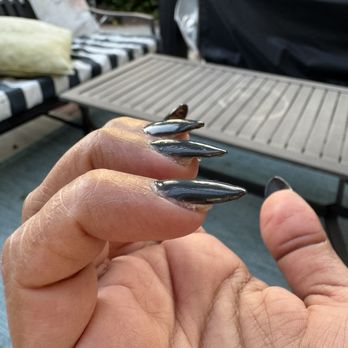 CTK Nail Spa - Didn't file the nails down, the gel x nail doesn't even cover my real nails properly. This man took almost 2 hours to do my nails - Nail Salons Near Me - Simi Valley, California