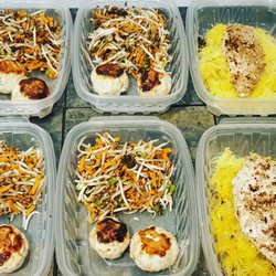 Healthy B Cooking - Avocado stuffed meatballs and Asian salad.