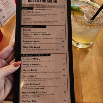 Via 313 Pizza - November 2025 Cocktails - Hot Honey Marg - Pizza Near Me - Austin, Texas