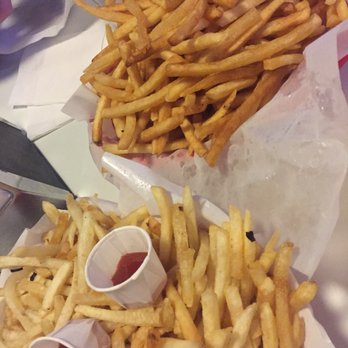 Matt's Bar - 2 orders of regular fries (one crispy) - Burgers Near Me - Minneapolis, Minnesota
