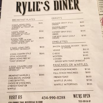 Rylie's Diner - Quick view of breakfast. 10/31/2024 - Diners Near Me - Ruckersville, Virginia Rylie's Diner - Quick view of breakfast. 10/31/2024 - Diners Near Me - Ruckersville, Virginia