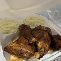 Simmer Down Lakeside Grill - Smoked Chicken and potato salad!