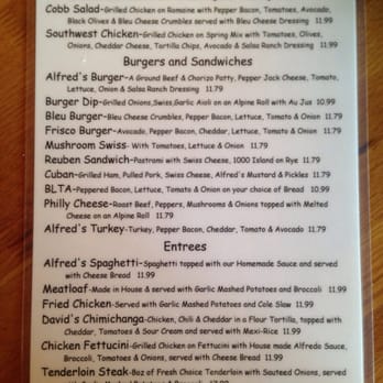 Alfred's Cafe - Menu 2/2 - American Near Me - Tacoma, Washington Alfred's Cafe - Menu 2/2 - American Near Me - Tacoma, Washington