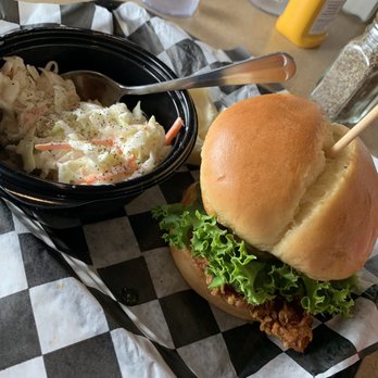 Burger State - Chicken sandwich and slaw - Burgers Near Me - Kansas City, Missouri