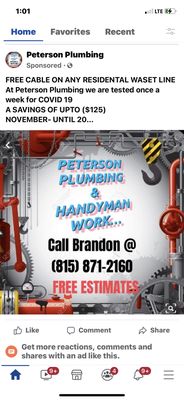 Peterson Plumbing Logo