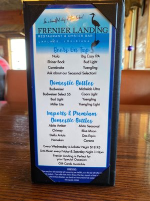 Menu photo 7 Frenier Landing LaPlace, LA