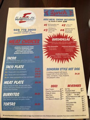 Menu photo 3 El Asadero PV Prescott Valley, AZ Menu photo 3 El Asadero PV Prescott Valley, AZ