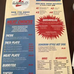 El Asadero PV - The lunch menu