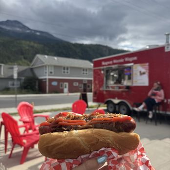 Skagway Weenie Wagon - Reindeer Sausage - Food Trucks Near Me - Skagway, Alaska Skagway Weenie Wagon - Reindeer Sausage - Food Trucks Near Me - Skagway, Alaska