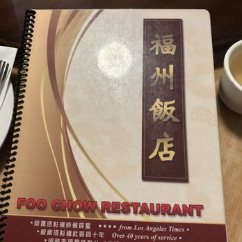 Foo Chow Restaurant - Menu - Chinese Near Me - Los Angeles, California