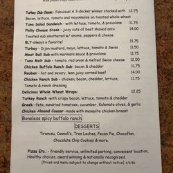 Pizza Etc - Menu