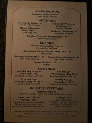 Menu photo 1 Blue Bayou Restaurant Anaheim, CA Menu photo 1 Blue Bayou Restaurant Anaheim, CA