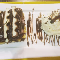 Brigadeirando - Brownie com brigadeiro branco e sorvete