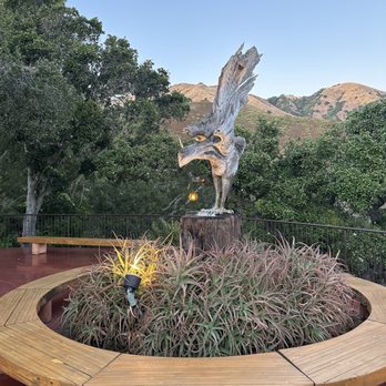 Nepenthe - Eagle Statue - New American Near Me - Big Sur, California