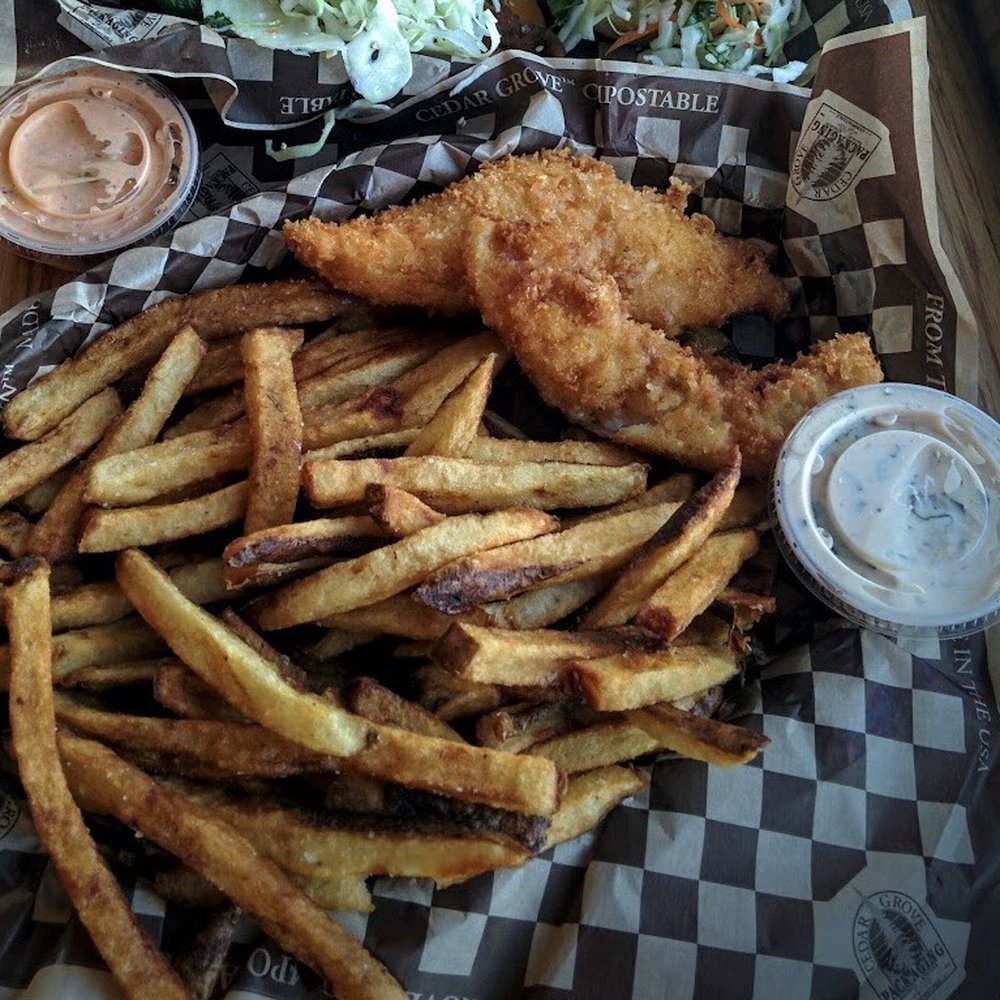 Marination Ma Kai - Fish 'n' Chips - was fire - Korean Near Me - Seattle, Washington