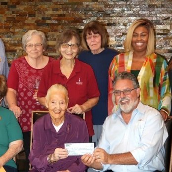 Wilson Creek Winery - Rosie Wilson, the matriarch of the Wilson family and Greg Pennyroyal holding the check that TVWS presented them for MSJC. - Wineries Near Me - Temecula, California Wilson Creek Winery - Rosie Wilson, the matriarch of the Wilson family and Greg Pennyroyal holding the check that TVWS presented them for MSJC. - Wineries Near Me - Temecula, California