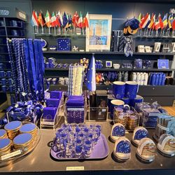 Parlamentarium - Some of the souvenirs in the gift shop