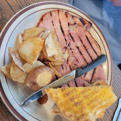 Calico's - Ham steak, home fries, toast