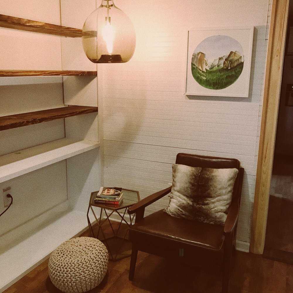 Reading nook. Reading nook.