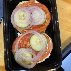 Lox and Cream Cheese Sandwich