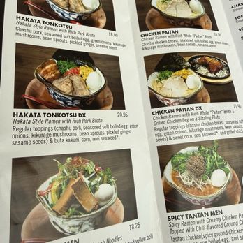 Marufuku Ramen - Menu - Ramen Near Me - Irvine, California
