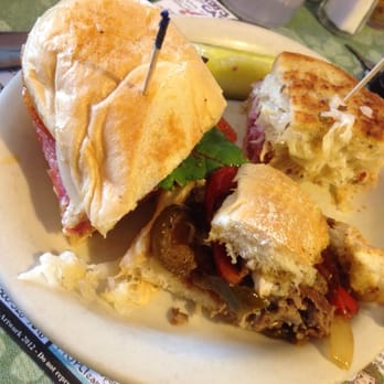 Primo's Deli - 1/4 of rueben, Italian & Philly. So nice of them to quarter all of our sandwiches! - Delis Near Me - Akron, Ohio