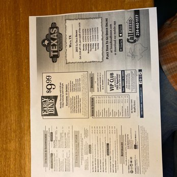 Texas Roadhouse - Menu - Steakhouses Near Me - Waco, Texas Texas Roadhouse - Menu - Steakhouses Near Me - Waco, Texas