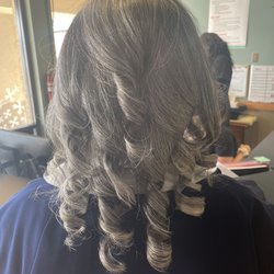 Creative Images Institute of Cosmetology - Silk press and curl by @HairIsMySuperpower on Instagram