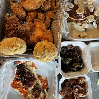 Tupelo Honey Southern Kitchen & Bar - Crispy Brussels Famous Fried Green Tomatoes Honey Dusted Fried Chicken - Southern Near Me - Denver, Colorado Tupelo Honey Southern Kitchen & Bar - Crispy Brussels Famous Fried Green Tomatoes Honey Dusted Fried Chicken - Southern Near Me - Denver, Colorado