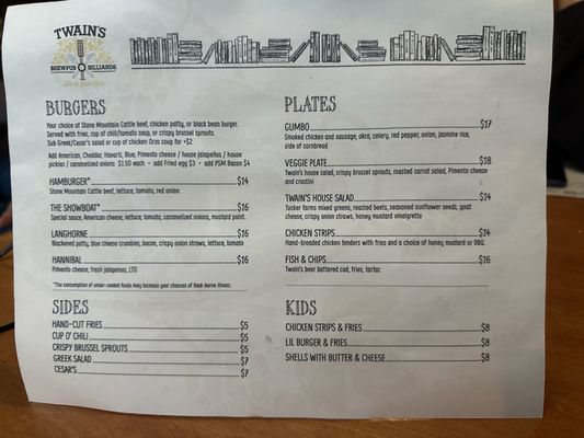 Menu photo 3 Twain's Brewpub & Billiards Decatur, GA Menu photo 3 Twain's Brewpub & Billiards Decatur, GA