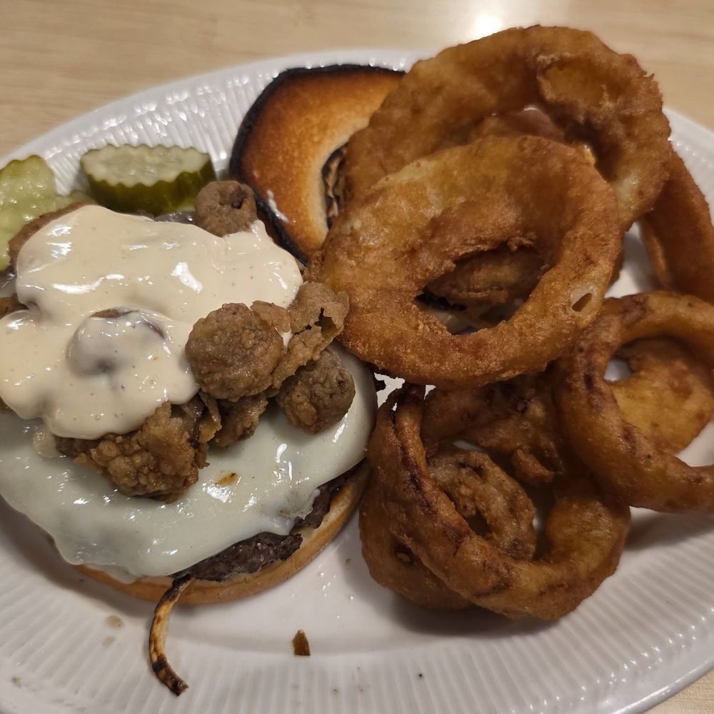 The Flameburger - shroom and swiss - Burgers Near Me - Little Canada, Minnesota The Flameburger - shroom and swiss - Burgers Near Me - Little Canada, Minnesota