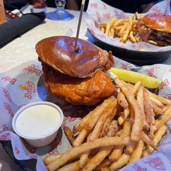 Bubba's 33 - Buffalo chicken sandwich - Burgers Near Me - San Antonio, Texas Bubba's 33 - Buffalo chicken sandwich - Burgers Near Me - San Antonio, Texas
