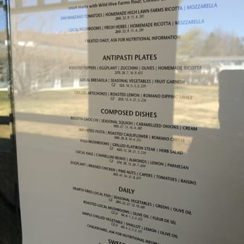 Canyon Ranch Lenox - Menu at the cafe - Day Spas Near Me - Lenox, Massachusetts