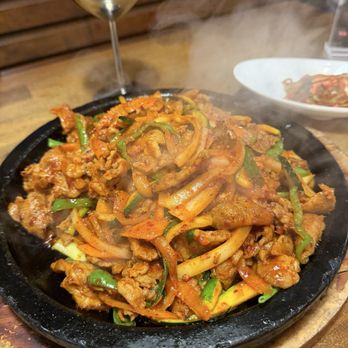 Five Senses - Spicy Pork Over Rice - Korean Near Me - New York, New York Five Senses - Spicy Pork Over Rice - Korean Near Me - New York, New York