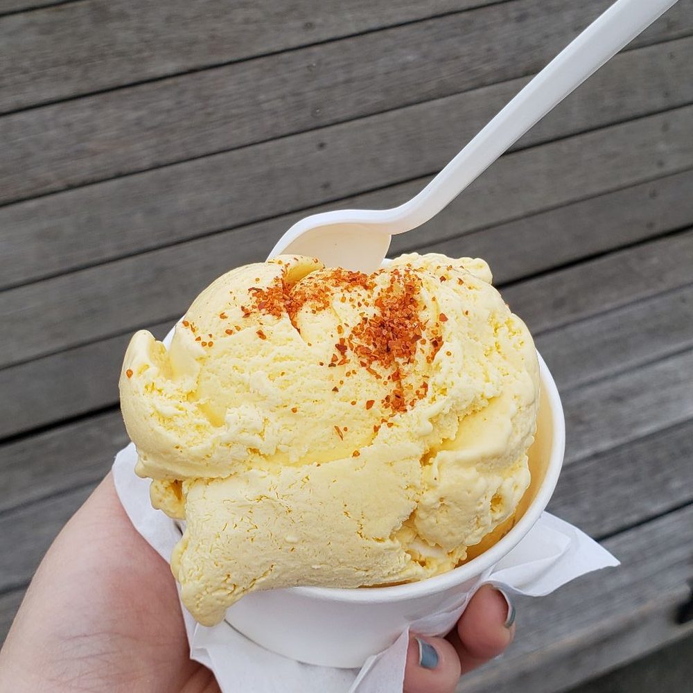 Gracie's Ice Cream - Mango with Chili-Lime salt, must have! - Ice Cream & Frozen Yogurt Near Me - Somerville, Massachusetts Gracie's Ice Cream - Mango with Chili-Lime salt, must have! - Ice Cream & Frozen Yogurt Near Me - Somerville, Massachusetts