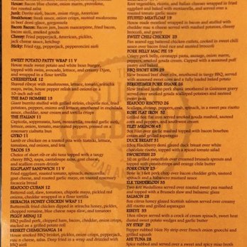 The Sticky Elbow - Menu as of August 5th, 2021 - New American Near Me - Williamsport, Pennsylvania